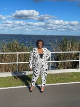 Load image into Gallery viewer, Zebra Chic Paint Suit