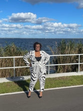 Load image into Gallery viewer, Zebra Chic Paint Suit