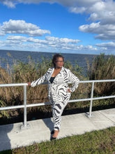 Load image into Gallery viewer, Zebra Chic Paint Suit