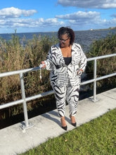 Load image into Gallery viewer, Zebra Chic Paint Suit