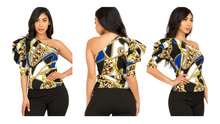 Load image into Gallery viewer, WOMEN&#39;S VINTAGE PRINTED BLOUSE
